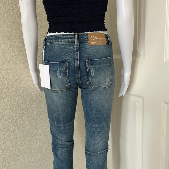 One Teaspoon by revolve skinny low-rise distressed Denim Jeans size 22 & 27 - Picture 7 of 10